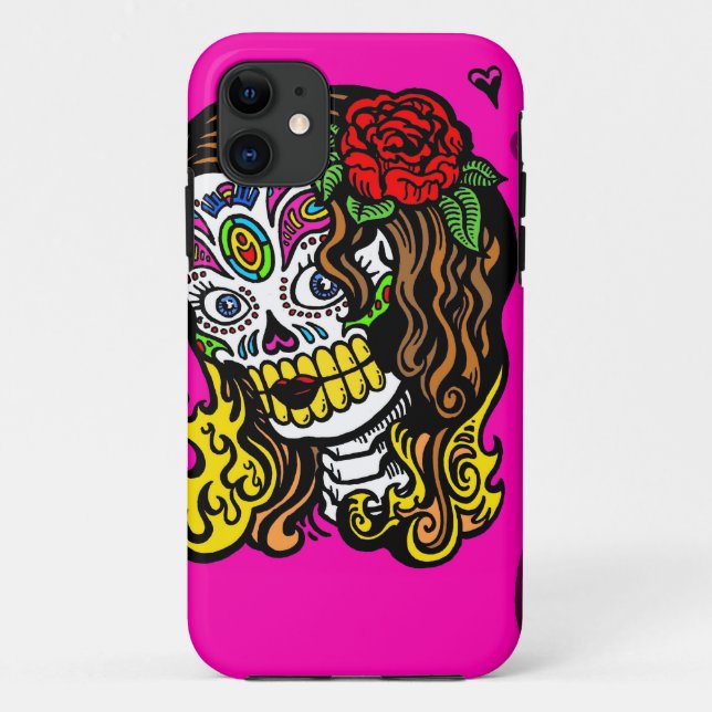 sugar skull girl Case-Mate iPhone case (Back)