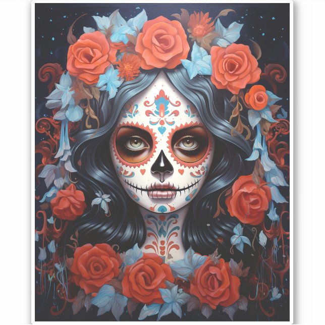 Sugar Skull Girl Day Of The Dead (Front)