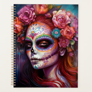 Sugar Skull Girl Day Of The Dead Planner