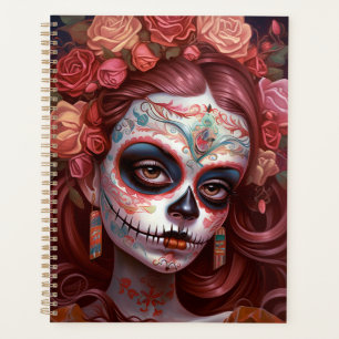 Sugar Skull Girl Day Of The Dead Planner
