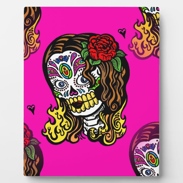 sugar skull girl plaque (Front)