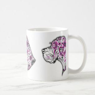 Sugar Skull Great Dane Coffee Mug