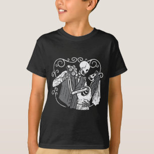Sugar Skull Groom Bride Funny Dia Muertos T-Shirt