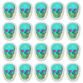 Sugar Skull in Aqua