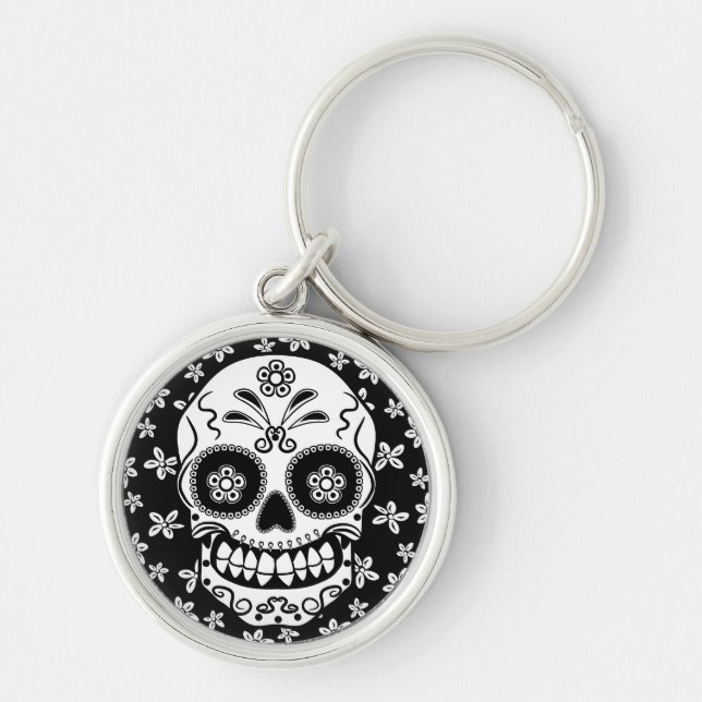 Sugar Skull Keychain (Front)