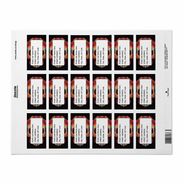 Sugar Skull Label (Full Sheet)