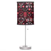 Sugar Skull Lamp Dia de los Muertos Lamp
