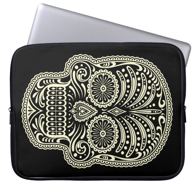 Sugar Skull Laptop Bag (Front)