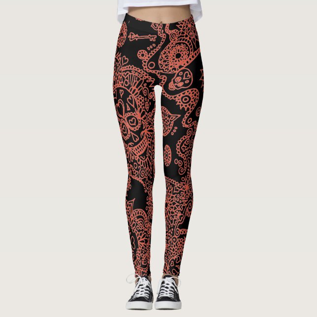 Sugar Skull Leggings (Front)