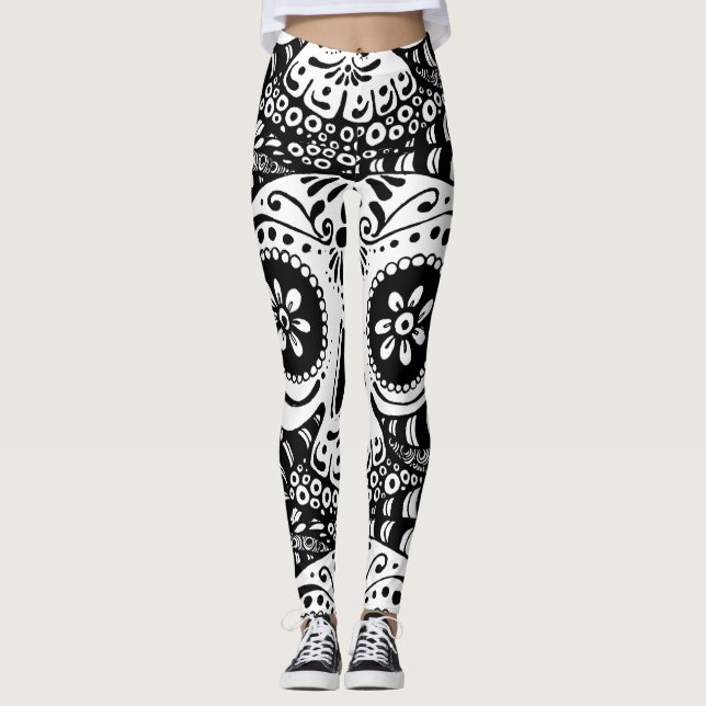 Sugar Skull Leggings (Front)