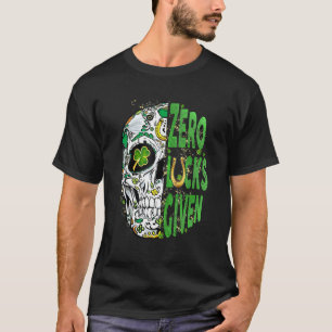 Sugar Skull Leprechaun Hat St Patricks Day of Dead T-Shirt