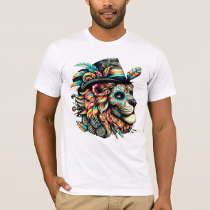 Sugar Skull Lion with a Top Hat