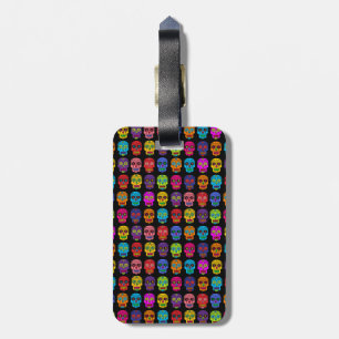 Sugar Skull Luggage Tag