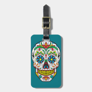 Sugar Skull Luggage Tag