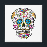 Sugar Skull Magnet<br><div class="desc">Barefoot Harbour. Miami,  Florida USA.</div>