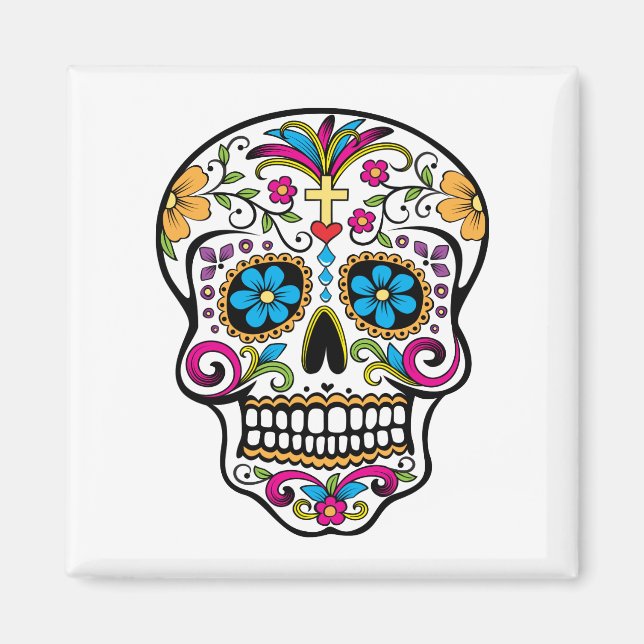 Sugar Skull Magnet (Front)