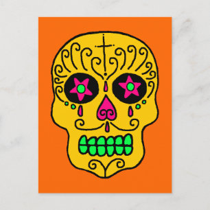 Sugar Skull Man Postcard