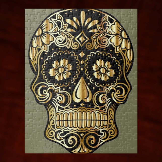 Sugar Skull Mexican Day of the Dead Cultural Art Jigsaw Puzzle (Creator Uploaded)