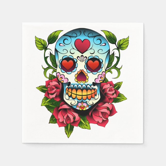 Sugar Skull Napkin (Front)
