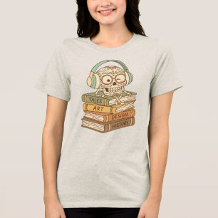 Sugar Skull Passionate About Reading Tri-Blend Shirt