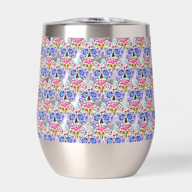 Sugar Skull Pattern Day of the Dead Colourful (Front)