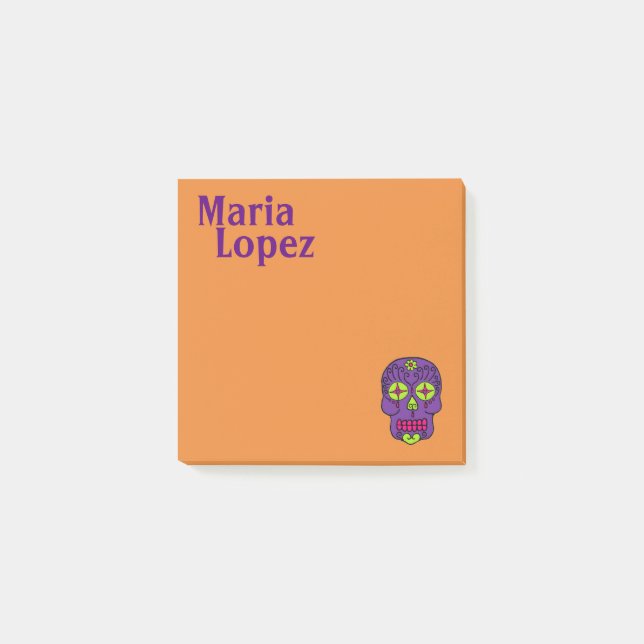 Sugar Skull Post-it Notes (Front)