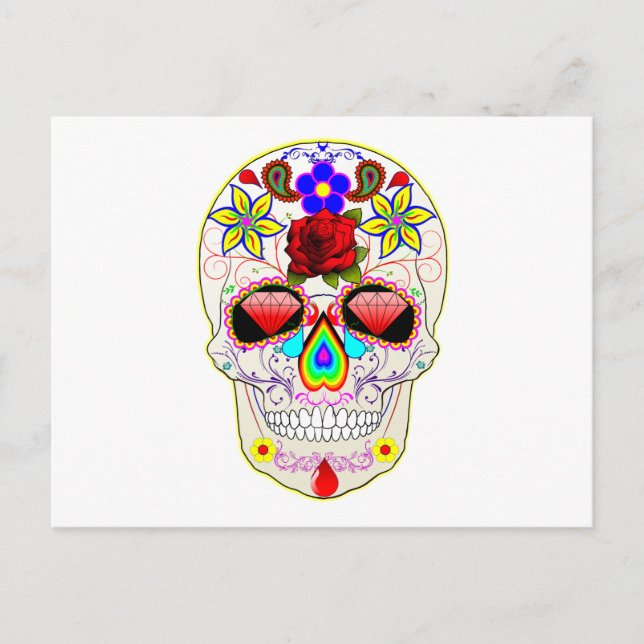 Sugar Skull Postcard (Front)