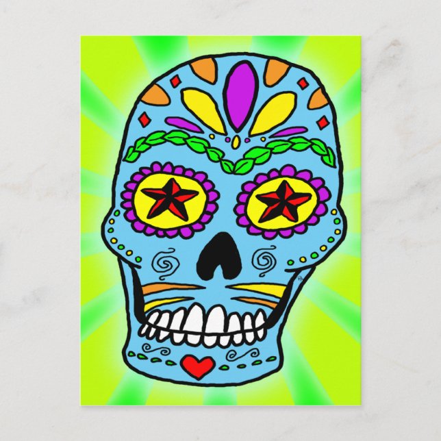 Sugar Skull Postcard (Front)