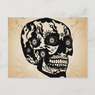 Sugar skull postcard