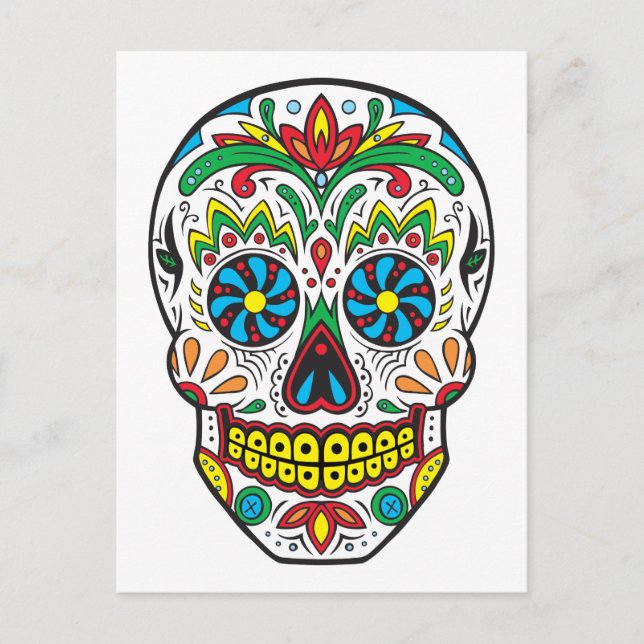 Sugar Skull Postcard (Front)