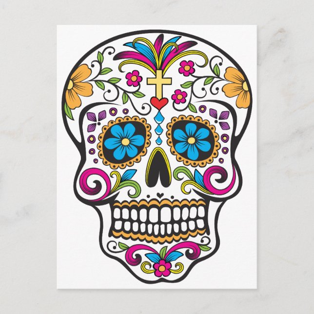 Sugar Skull Postcard (Front)