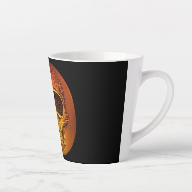 Sugar Skull Pumpkin Mug (Right)