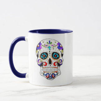 Sugar skull ringer mug
