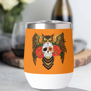 Sugar Skull Roses Owl