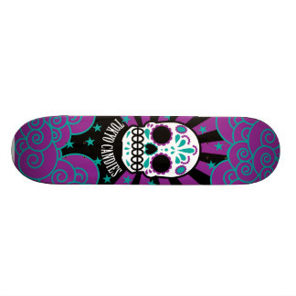 sugar skull skateboard