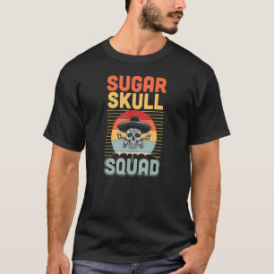 Sugar Skull Squad Retro Mexican Pride Dia De Los M T-Shirt
