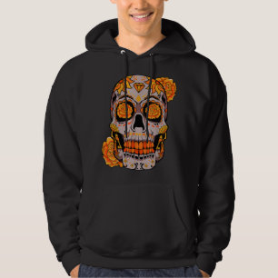 Sugar Skull Sunglasses Firework American Flag 4th Hoodie