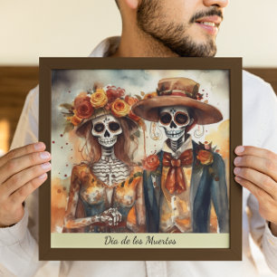Sugar Skull Sweethearts, custom Poster