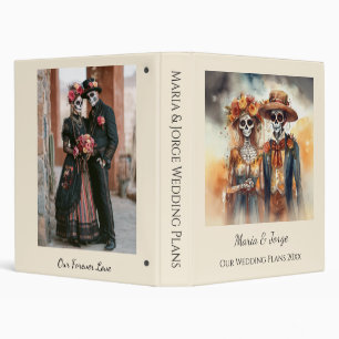 Sugar Skull Sweethearts Dia de los Muertos Binder