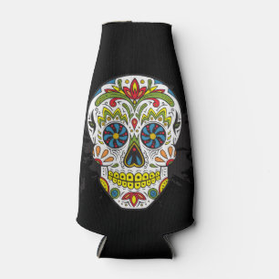 Sugar Skull Tattoo Skull Can or Bottle Cooler