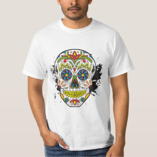 Sugar Skull, Tattoo Skull, Mexican Skull T-Shirt