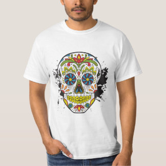 Sugar Skull, Tattoo Skull, Mexican Skull T-Shirt