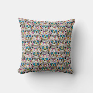 Sugar Skull Throw Pillow