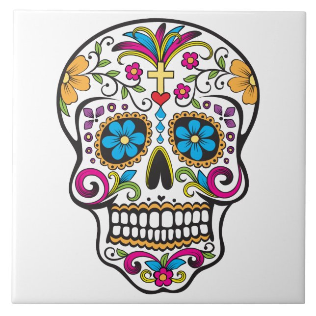 Sugar Skull Tile (Front)