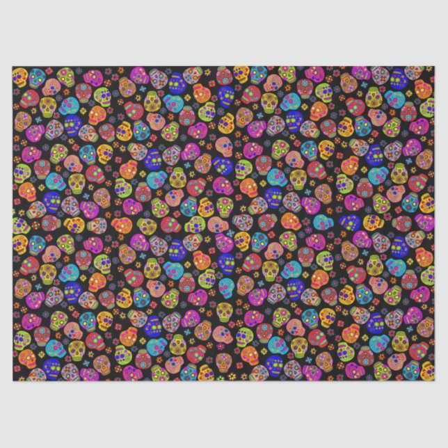 Sugar Skull Tissue Paper (Front)