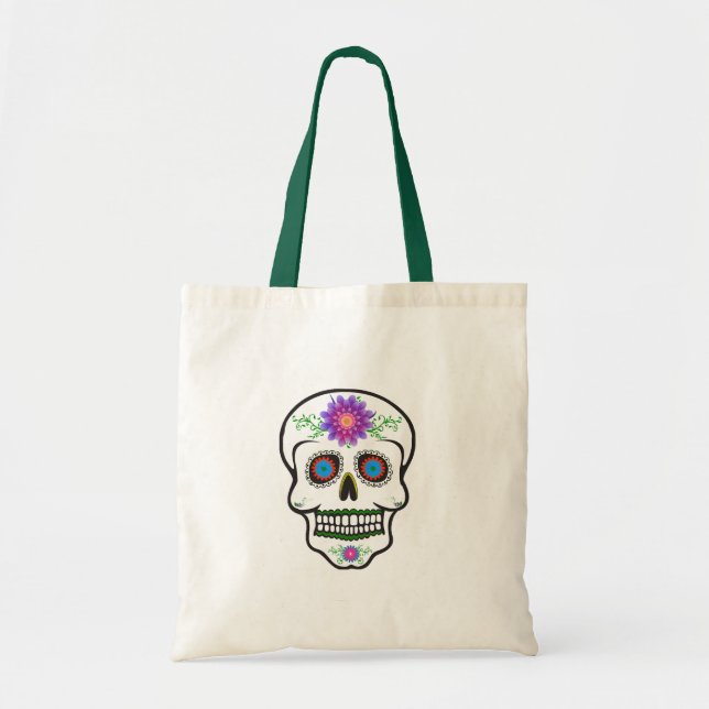 Sugar Skull Tote Bag (Front)