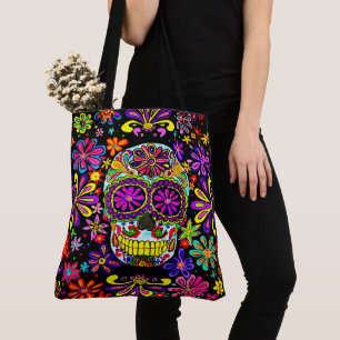 Sugar Skull Tote Bag 