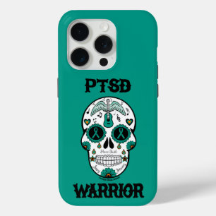 Sugar Skull/Warrior...PTSD iPhone 15 Pro Case