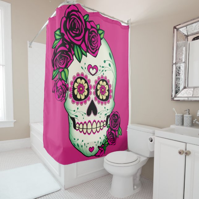 Sugar Skull with Roses (In Situ)