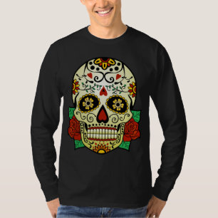 Sugar Skull with Roses T-Shirt